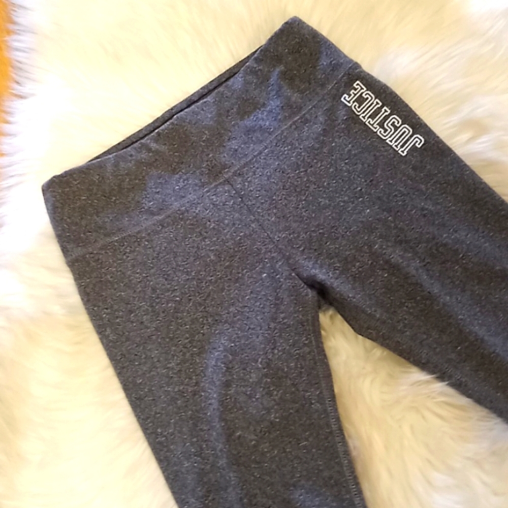 Justice Logo Mesh Leg Leggings
